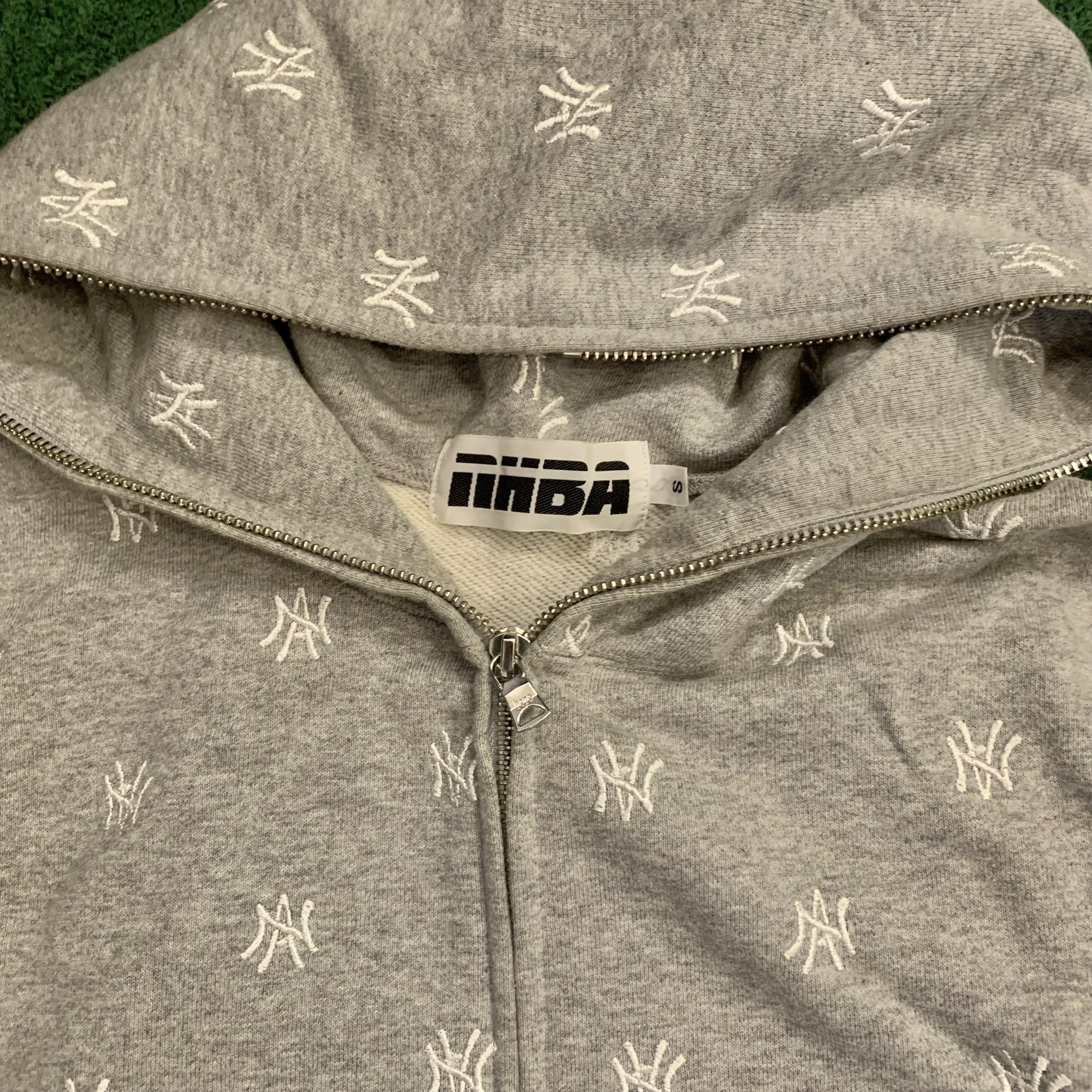 BAPE x NEIGHBORHOOD BROTHERHOOD NHBA ZIP HOODIE (( USED A )) 中古美品 - GREY SIZE S IN STOCK NOW (現貨發售中)