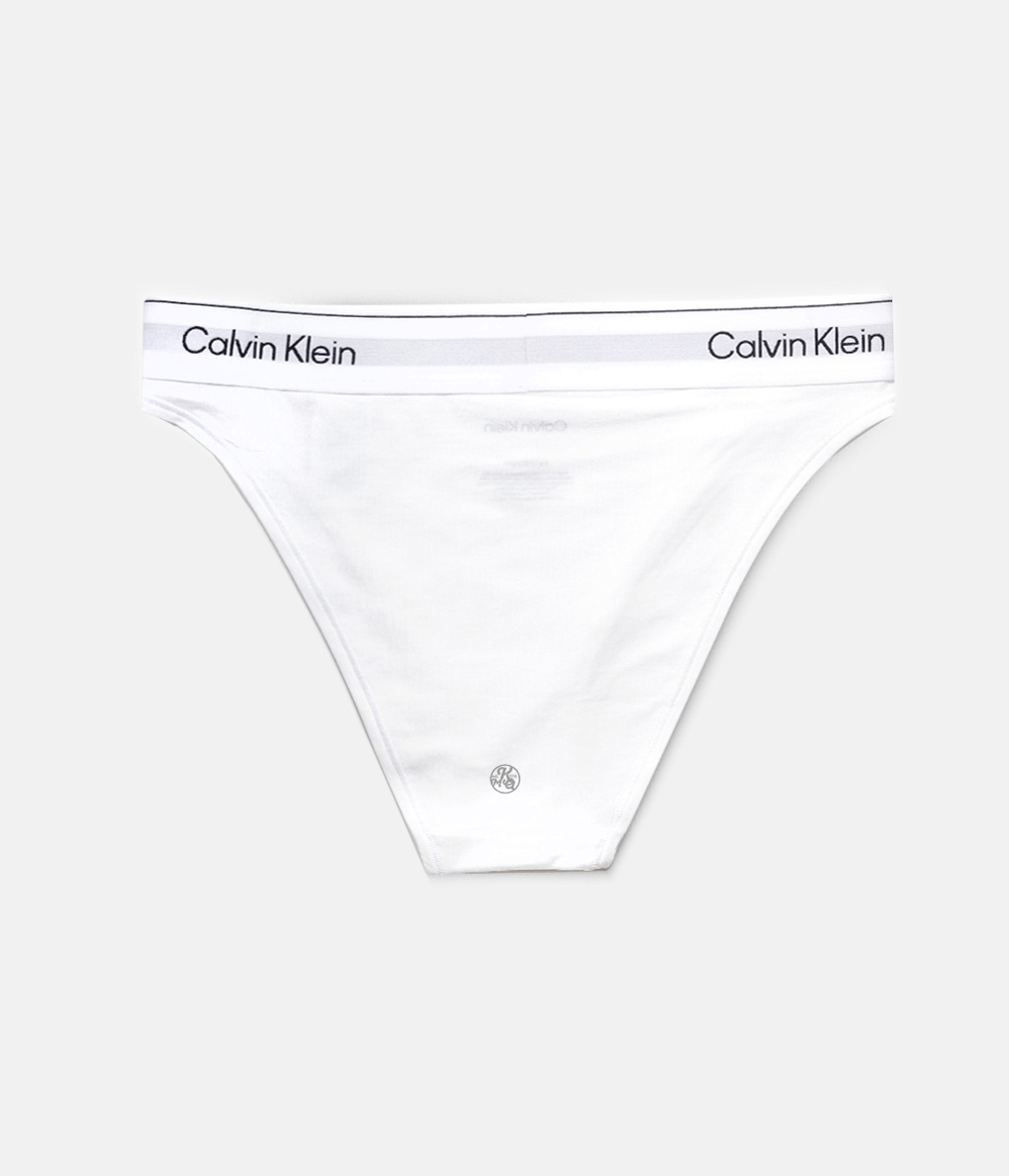 Calvin Klein Icon Cotton Tanga 白色中腰高衩內褲 (QF8524)
