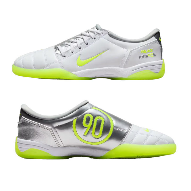 現貨在店【二手商品 US11/29CM 】PALACE NIKE TOTAL 90 III VOLT 聯名款 白銀 白綠 休閒鞋【IM1381-100】MIKE