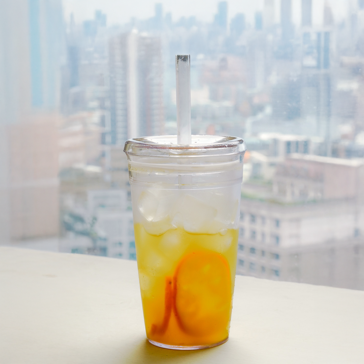 Tritan透明隨行吸管杯 450ml 兩色售