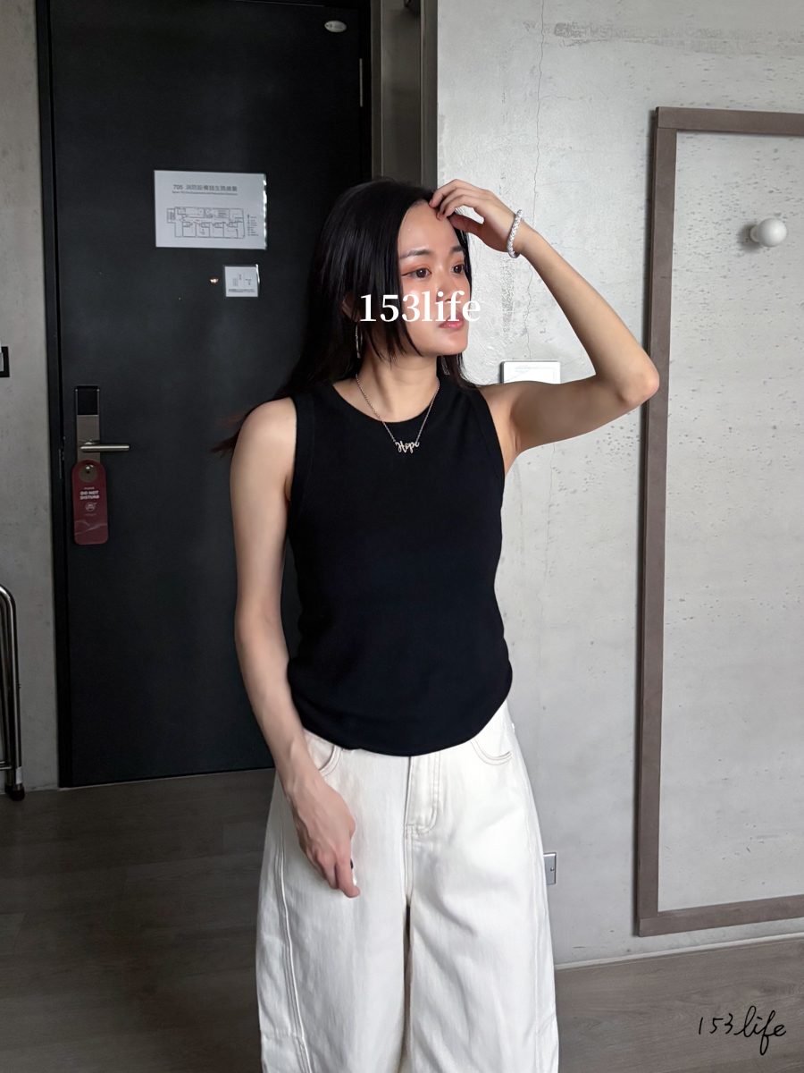 A1圓領氣質坦克混羊毛舒適背心(4色)