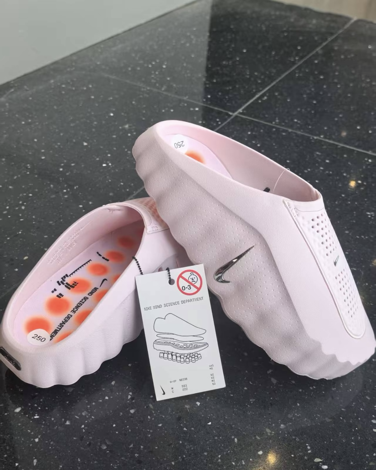 Nike Mind 001 Slide PREGAME MULE 粉色 氣墊機能 拖鞋 穆勒鞋 男女鞋