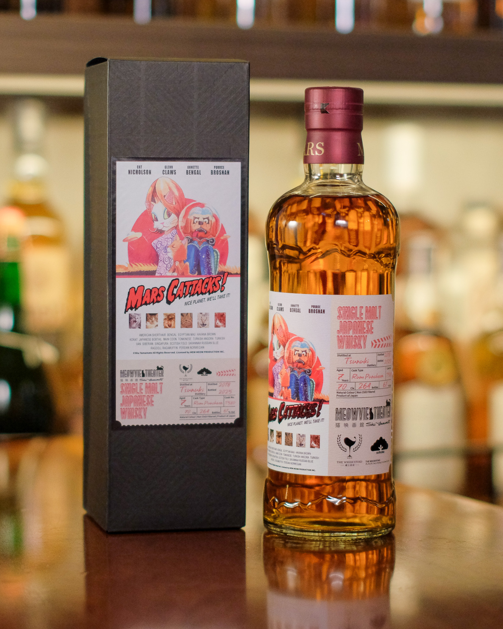 Tsunuki 津貫 2018/2025 7YO Rum Puncheon 61% The Whiskyfind《猫映画館-星戰毀滅貓 Mars Cattacks》