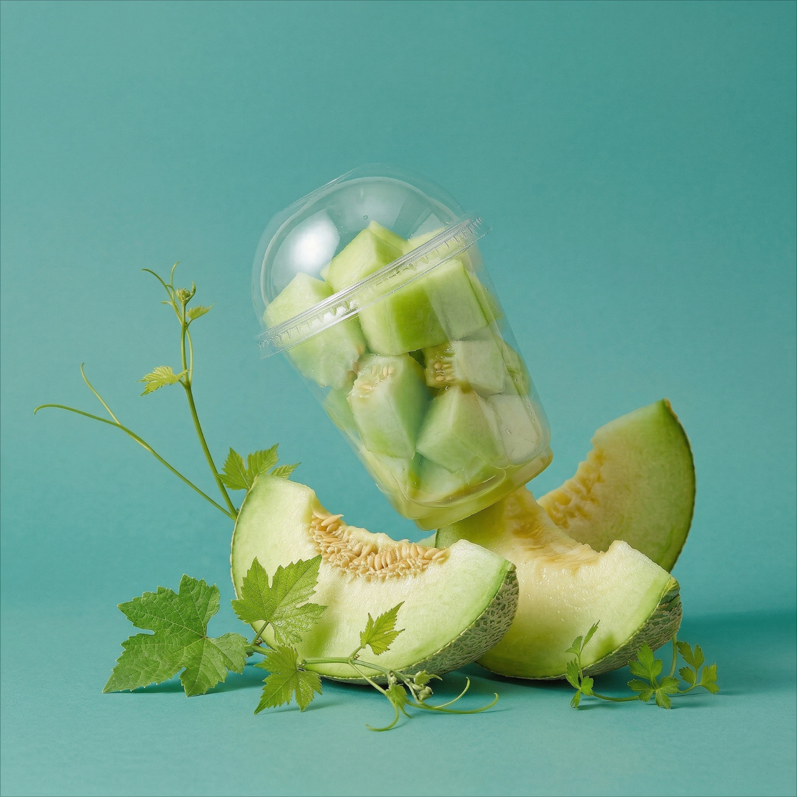 綠肉蜜瓜水果杯 (350ML)