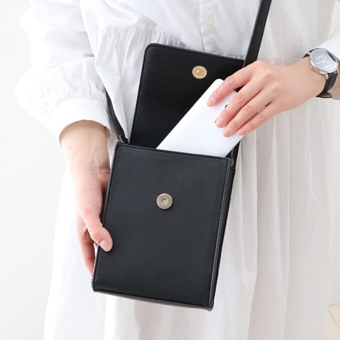 Sirotan皮革斜背包（黑色）