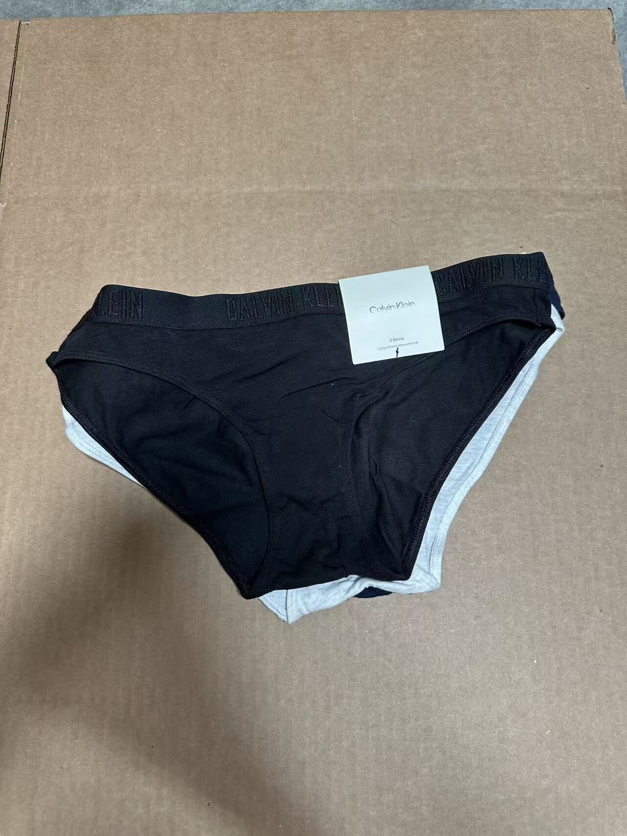 【預購】H0408121 Calvin Klein 腰帶棉質女款比基尼三角褲（五件入）