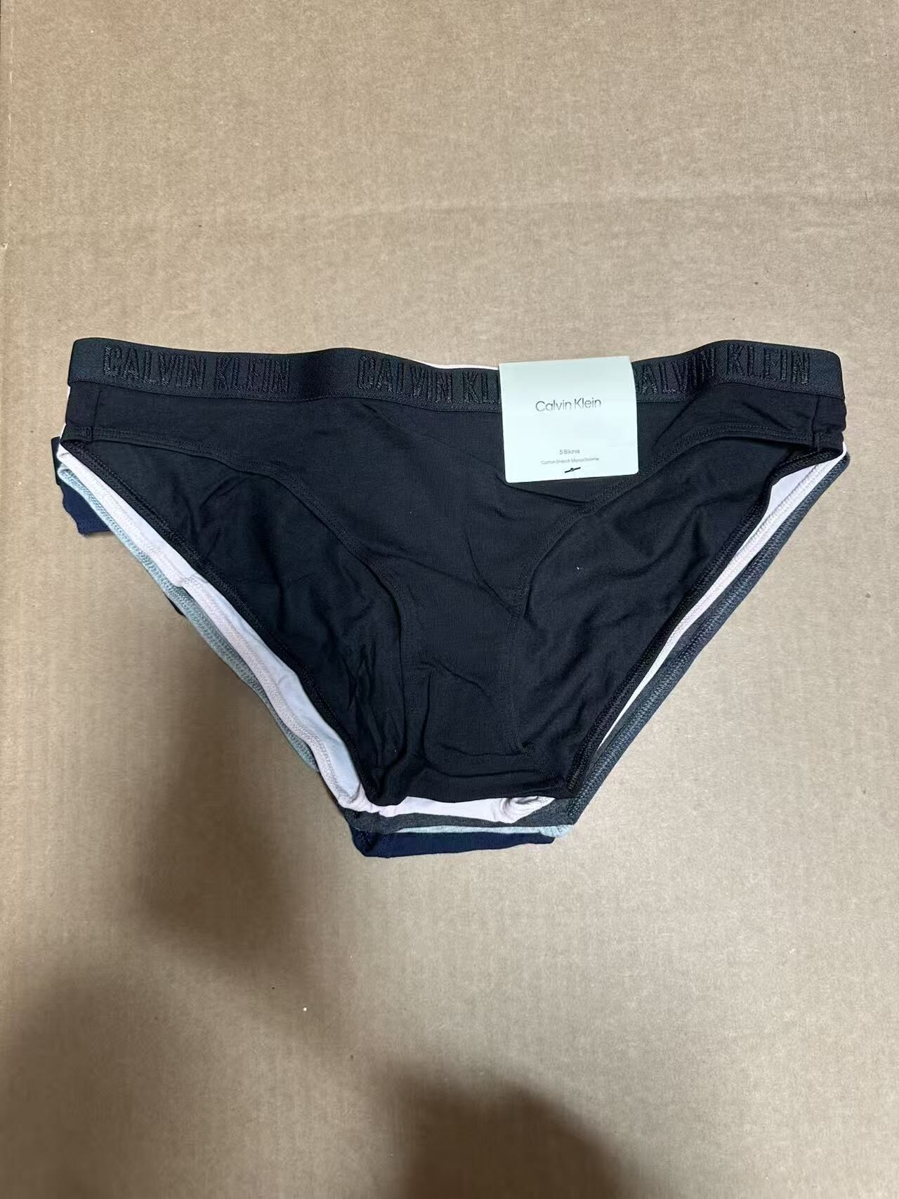 【預購】H0408122 Calvin Klein 棉質女款比基尼三角褲（五件入）