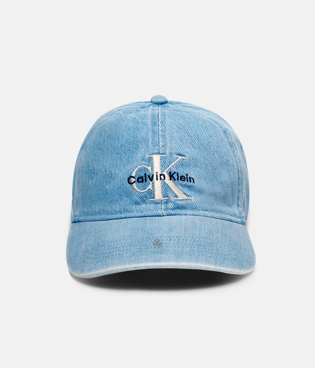 Calvin Klein Jeans Monogram 藍色單寧棒球帽 (LV04G5007G)