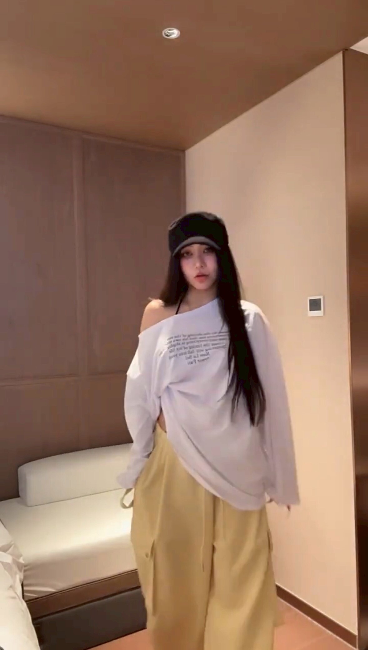 【Apr.08】出口韓單* 小雞黃大口袋廓形工裝棉褲（巨舒服空氣層）