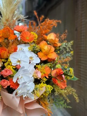 W - 恭賀花籃/韓式花籃--OPE_Ko70