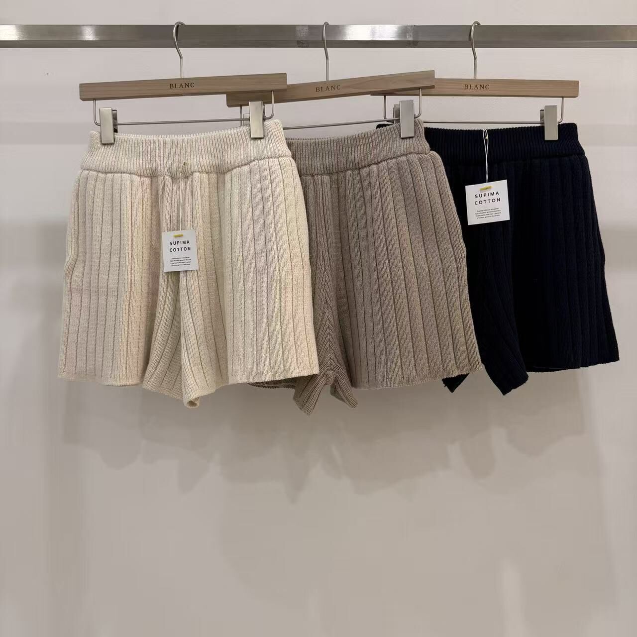 MB6002 坑紋彈性針織棉褲