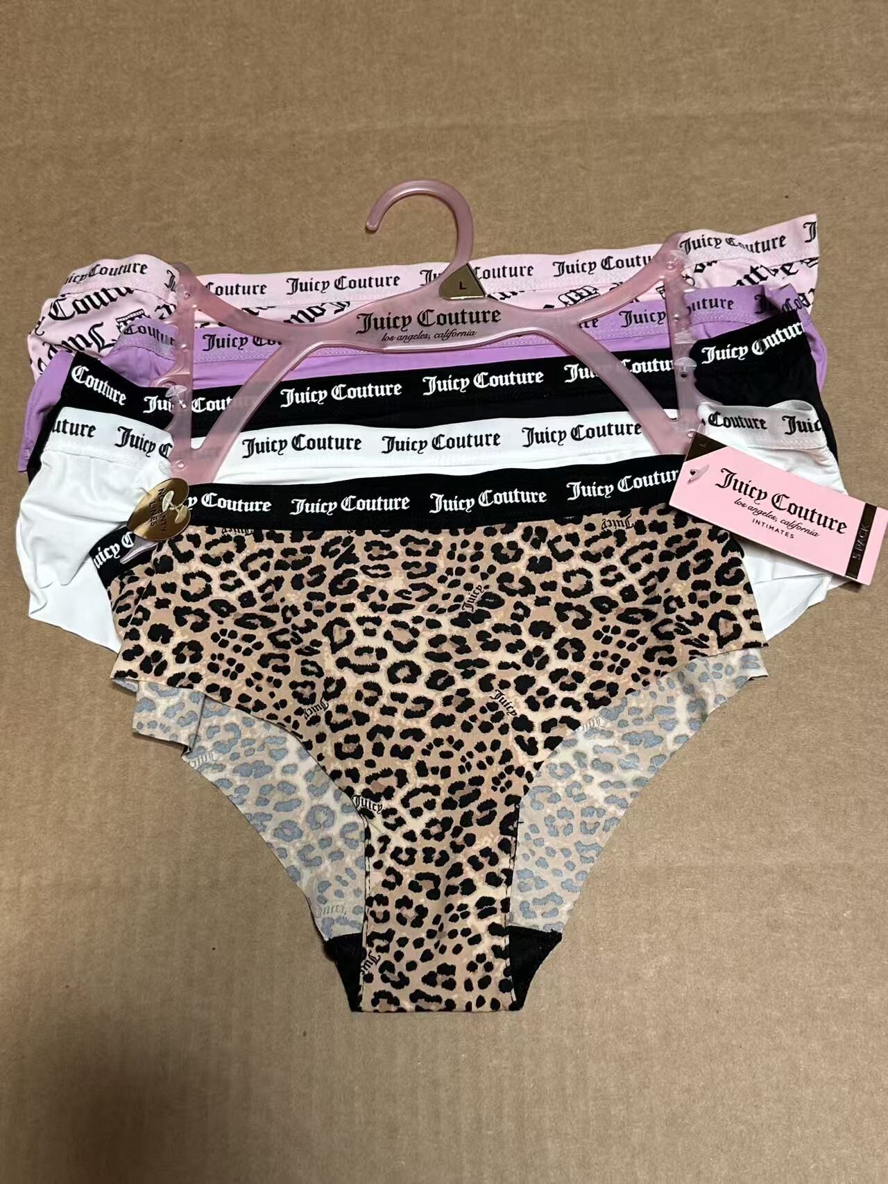 【預購】H0408124  Juicy Couture 經典 Logo 腰帶女款內褲（五件入）