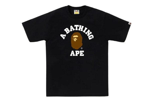 BAPE College Tee 猿人 大學字體 301001