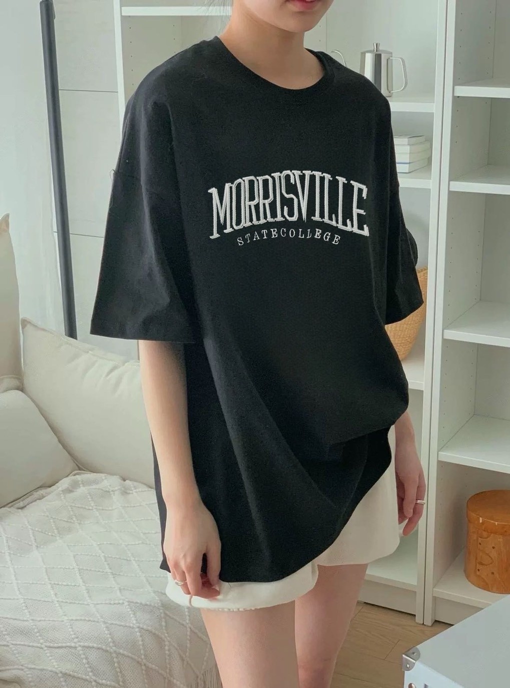 配色刺繡MORRISVILLE棉質衣