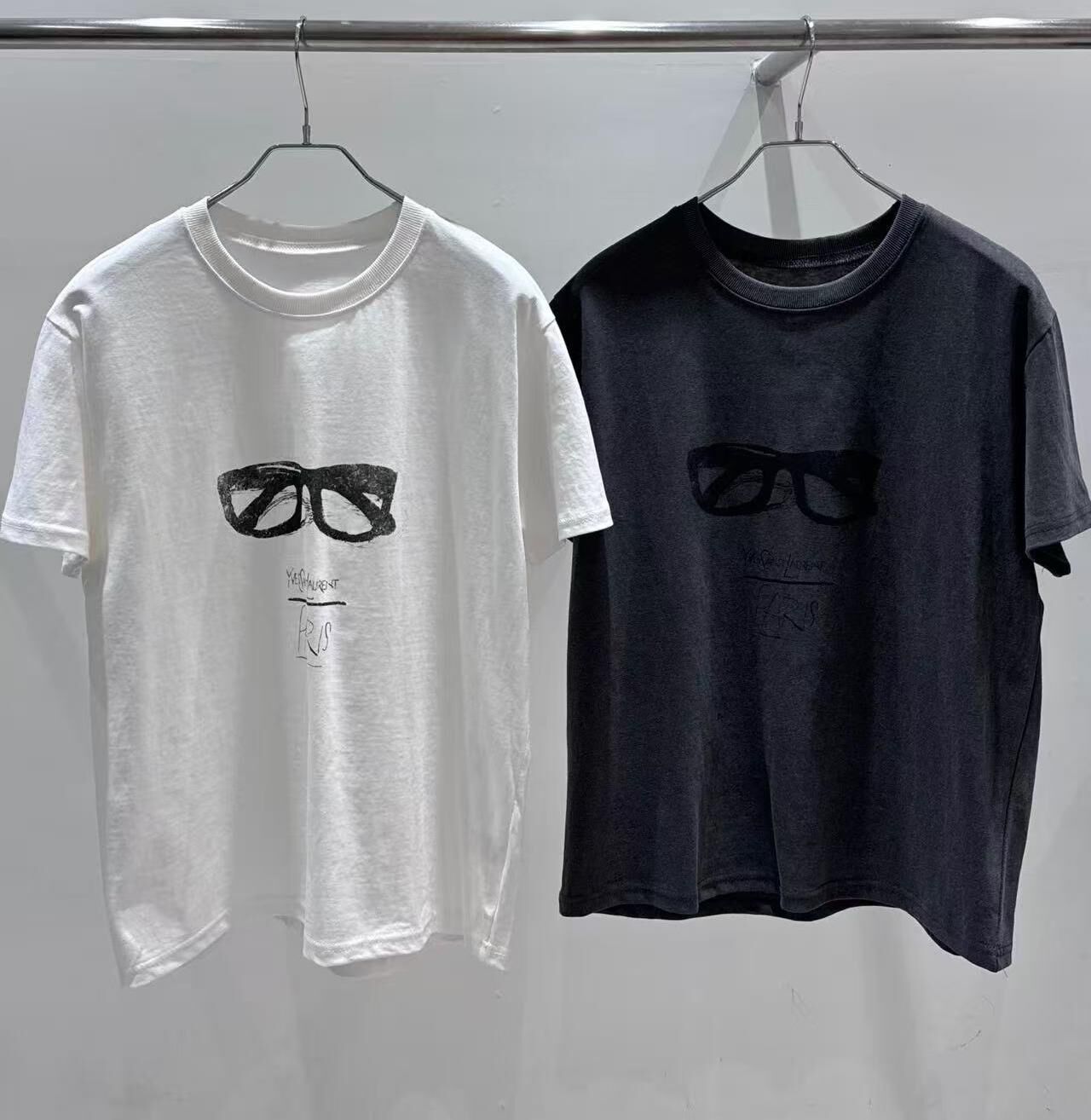 BL6001 墨鏡圖案圓領休閒Tee