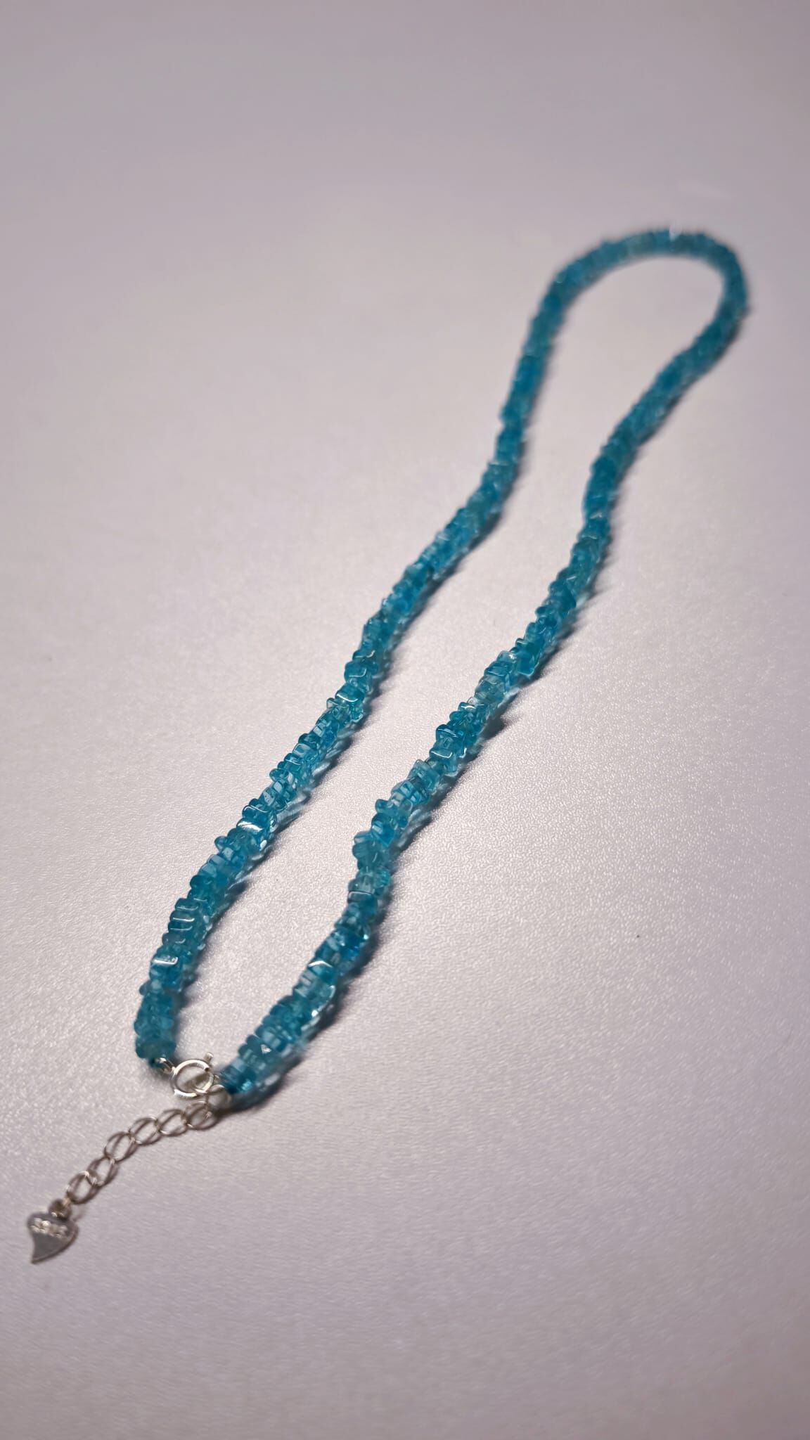 0410GGB24-CRYSTALGG- 藍麟灰石頸鍊 長度45cm  原價$800 **卓娜價$468** (B24)