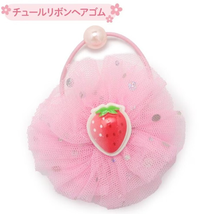 USAMOMO萌兔桃桃 紗網蝴蝶結髮圈 (1入組)