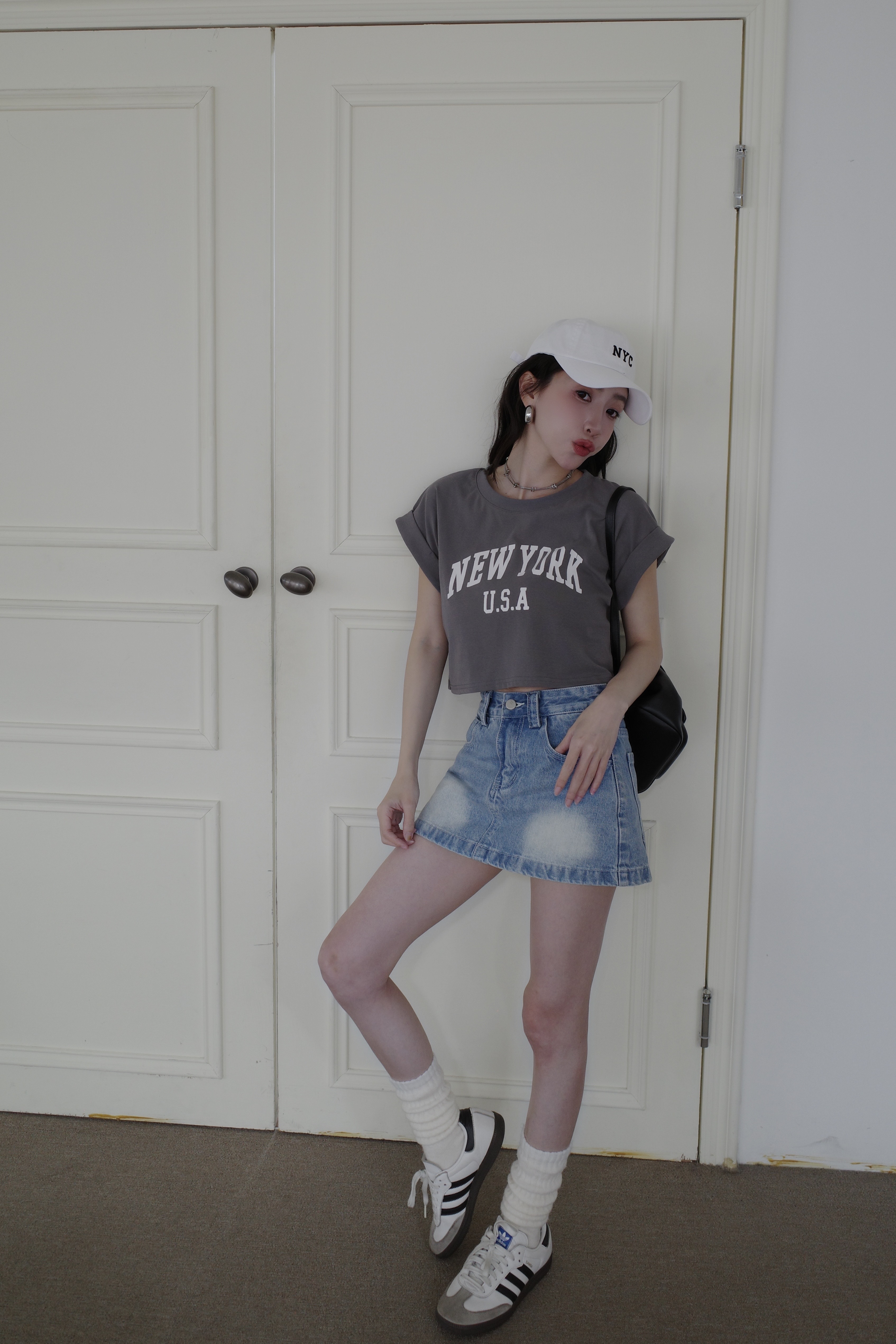 (預購)#AN29 挺版單寧短裙