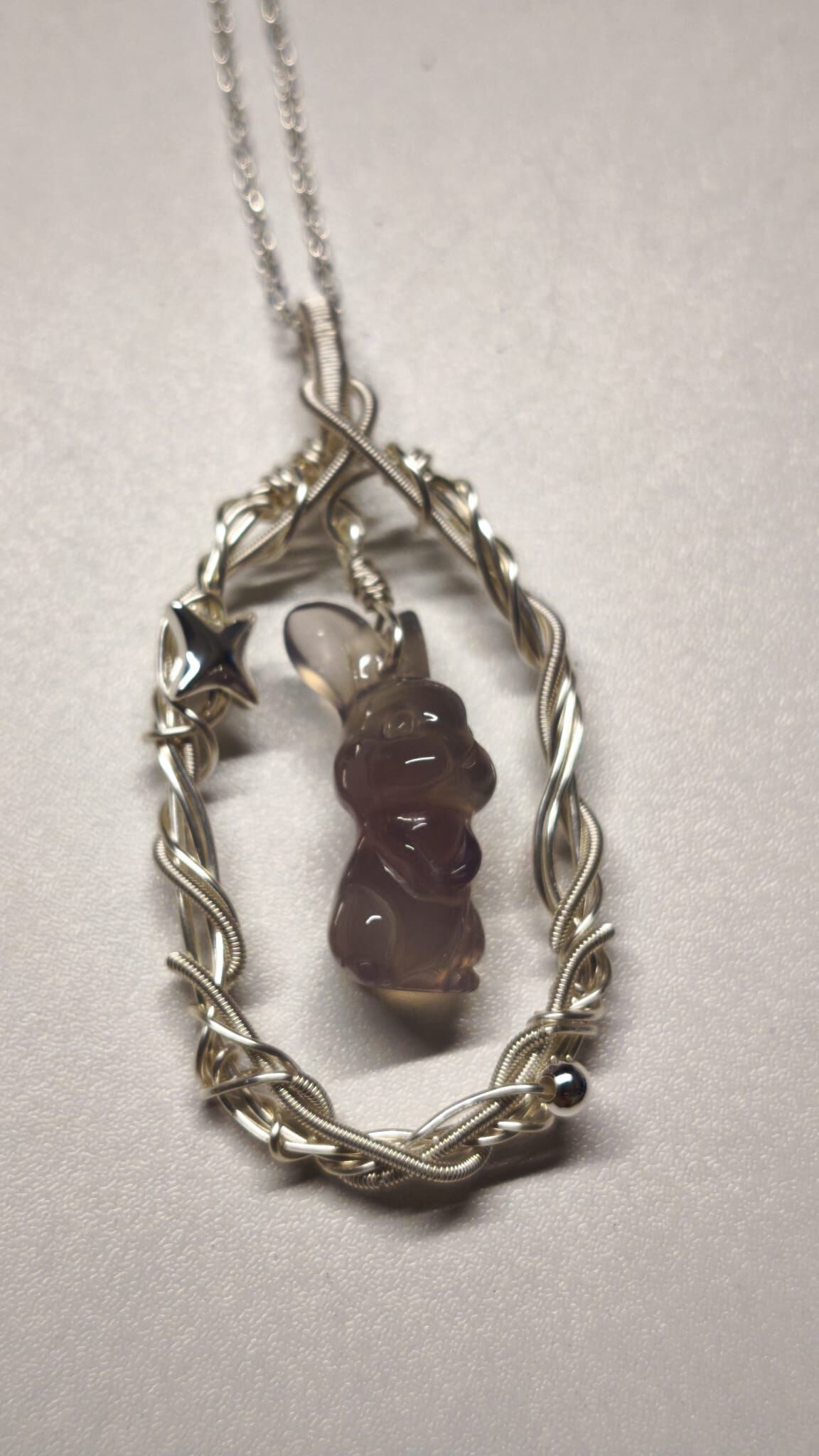 0410GGB25-CRYSTALGG- 夢幻兔獨家款(不連頸鏈) 原價$900 **卓娜價$599** (B25)