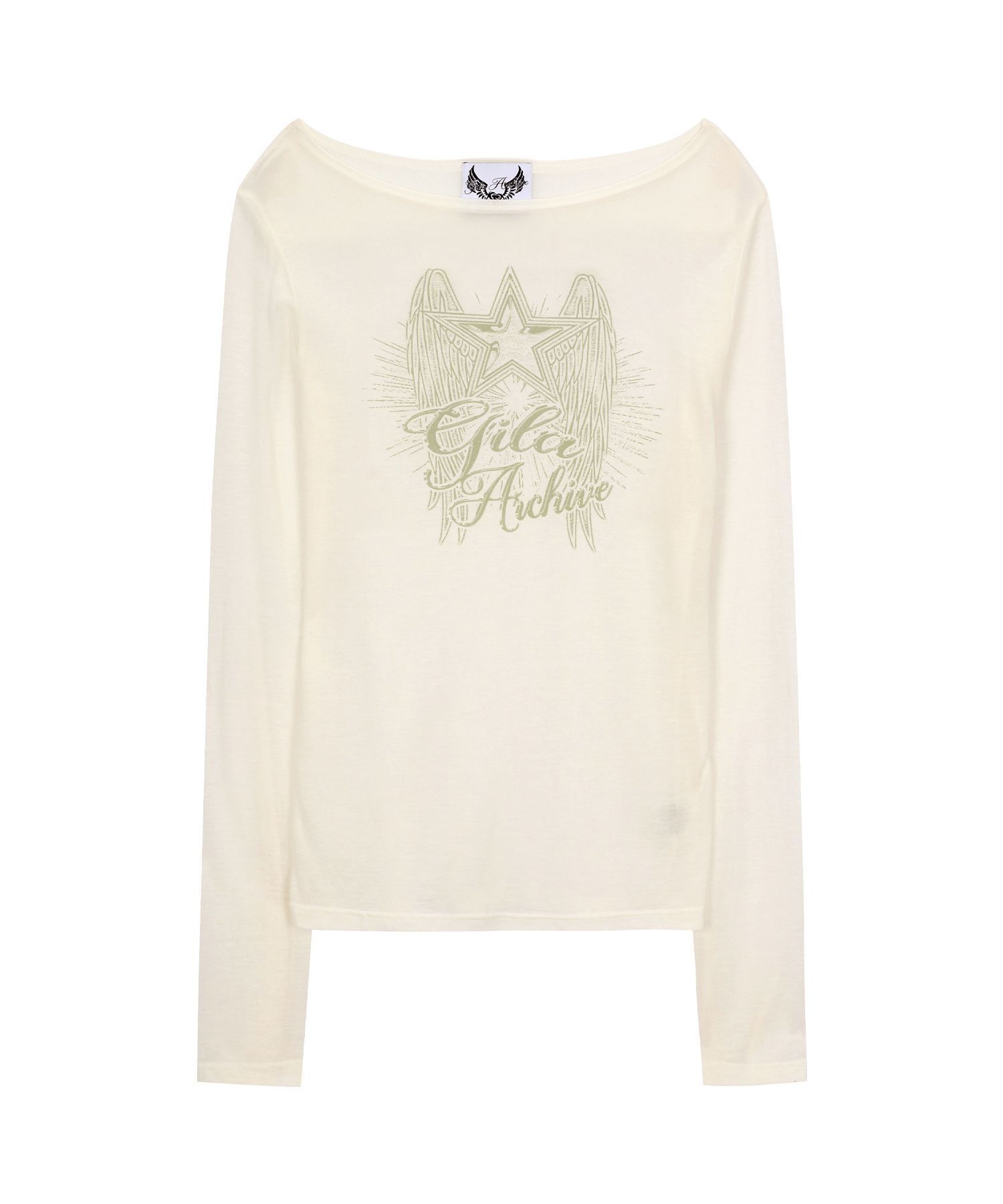 GILAARCHIVE 星翼透膚長袖上衣 JISOO 同款 GL25SPTP05WH