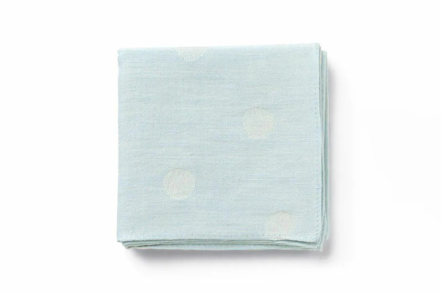 中川政七商店 - motta手帕 024 水玉/水藍