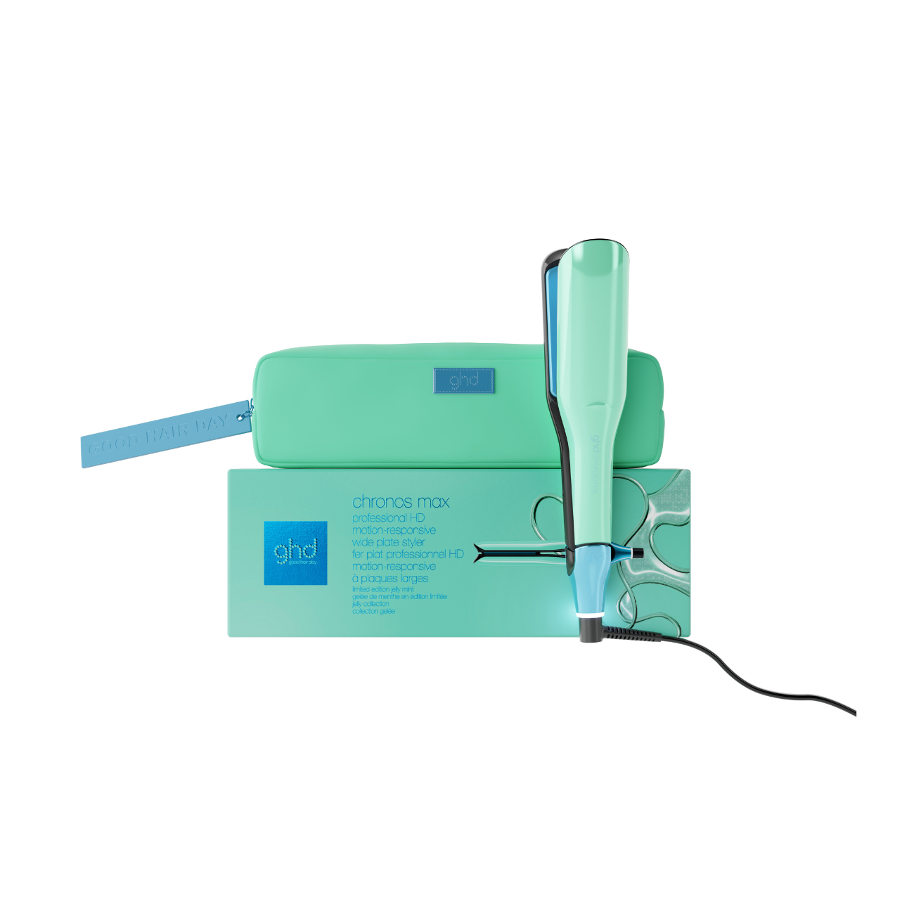 GHD Chronos Max 限量版果凍薄荷 寬版高清亮澤造型夾