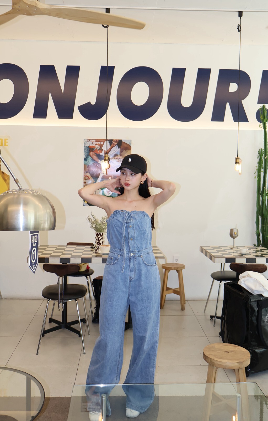 H366完美身型❤️連身牛仔褲