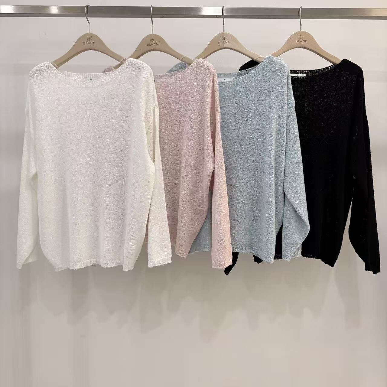 MB6009 溫柔薄線料長袖上衣