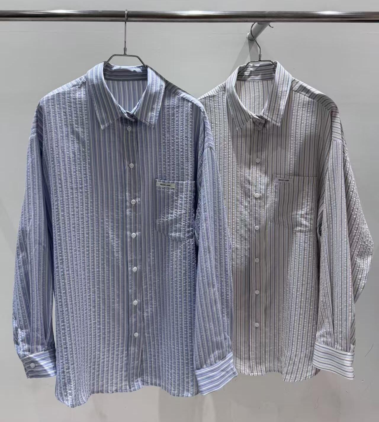 BL6002 男友版型條紋恤衫