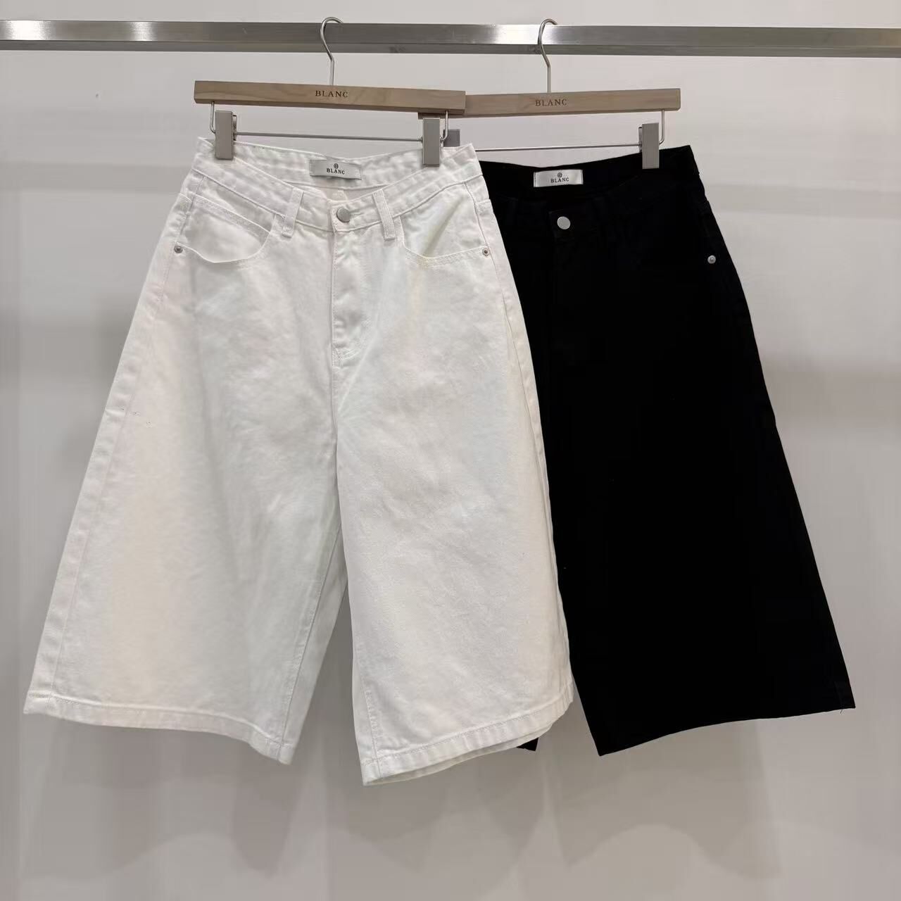 MB6011 5分牛仔闊褲