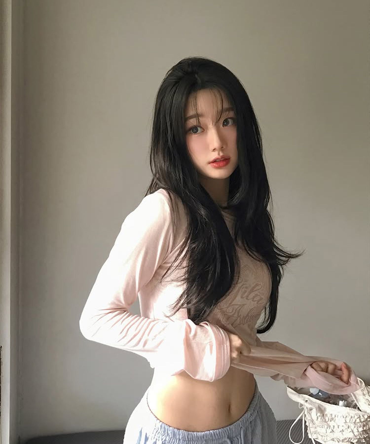 GILAARCHIVE 星翼薄紗長袖上衣 JISOO 同款 GL25SPTP05PK