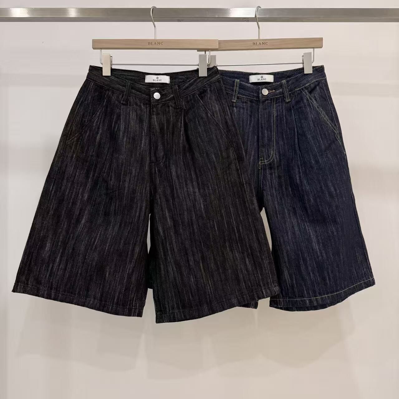 MB6012 混色5分牛仔闊褲