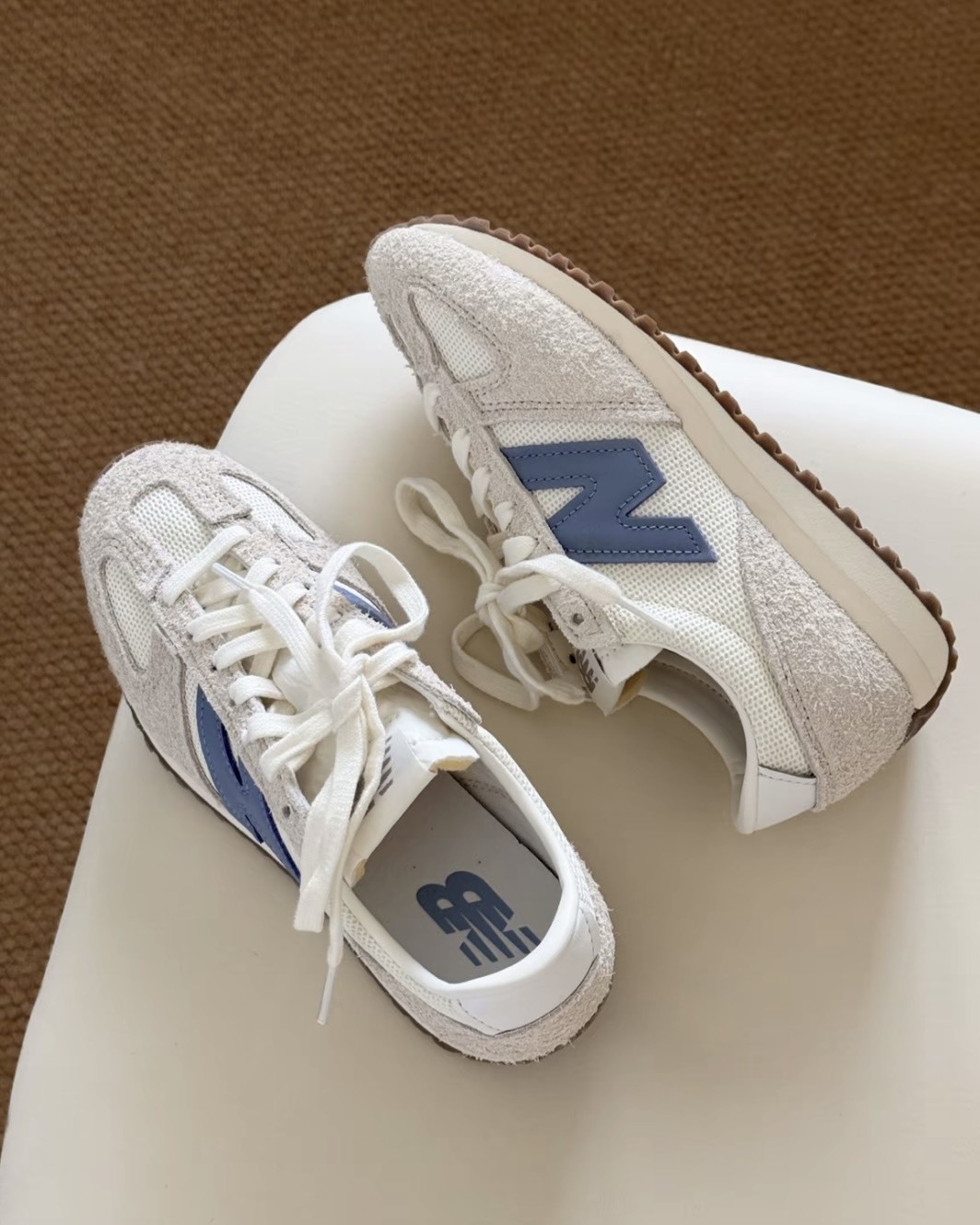 <員瑛 田曦薇同款>New Balance NB471 麂皮 運動鞋 MIU風 海鹽米白