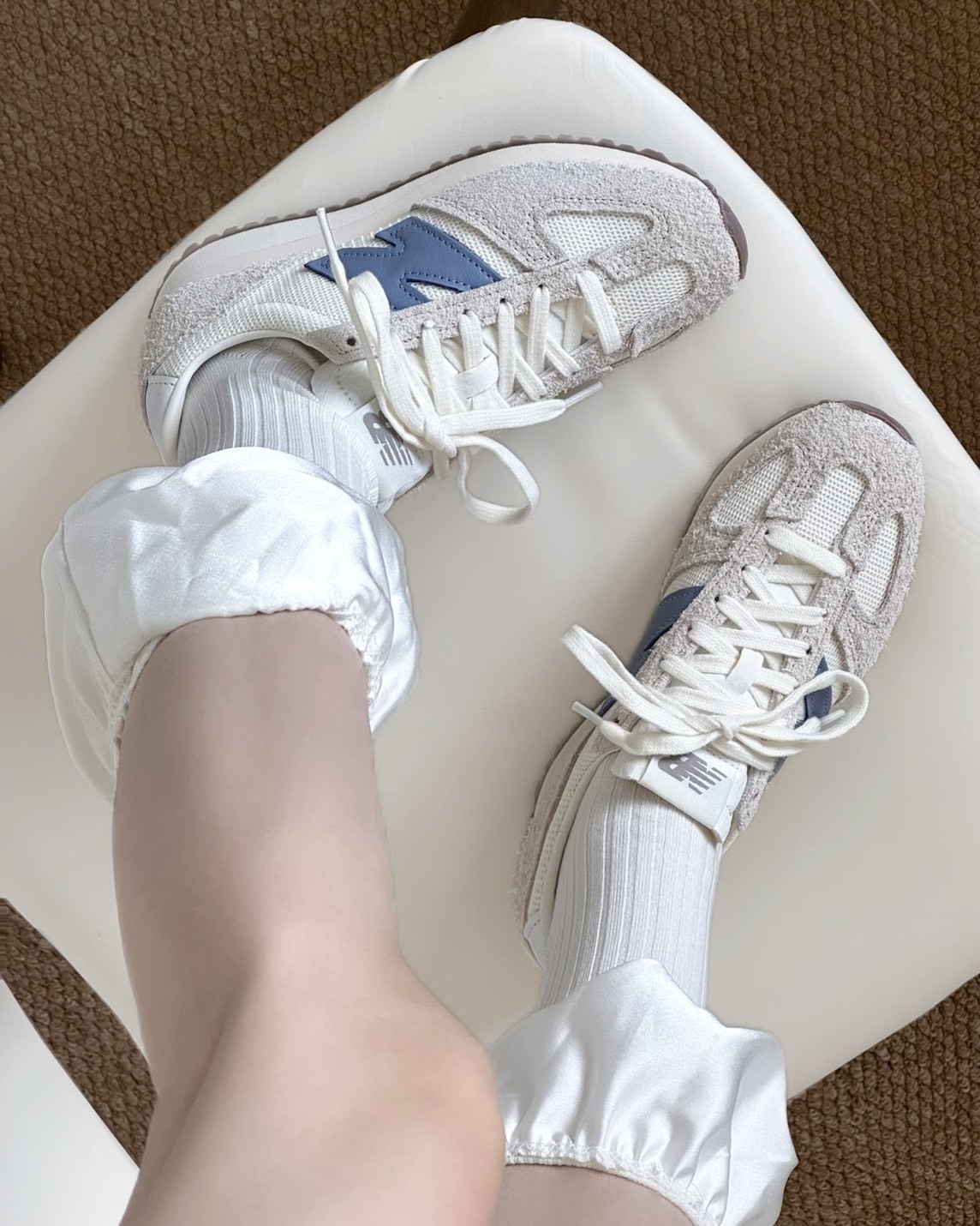 <員瑛 田曦薇同款>New Balance NB471 麂皮 運動鞋 MIU風 海鹽米白