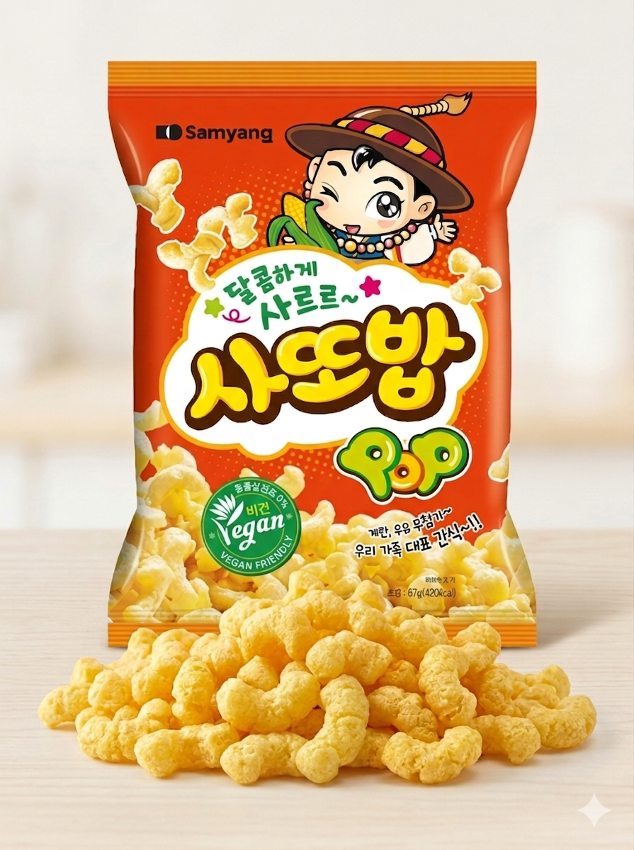 【 4/14收單 】Samyang 三養 Satto Bob 甜酥玉米球 67g