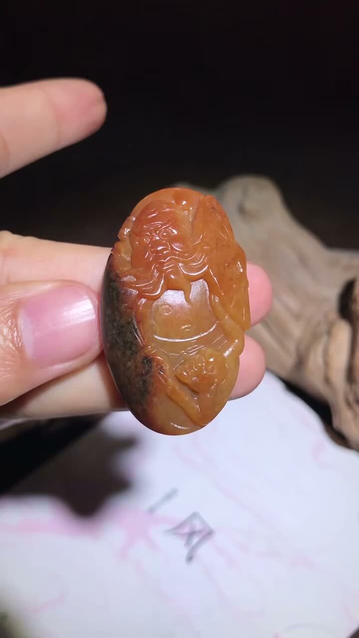 和田玉鐘馗,天然和田玉軟玉