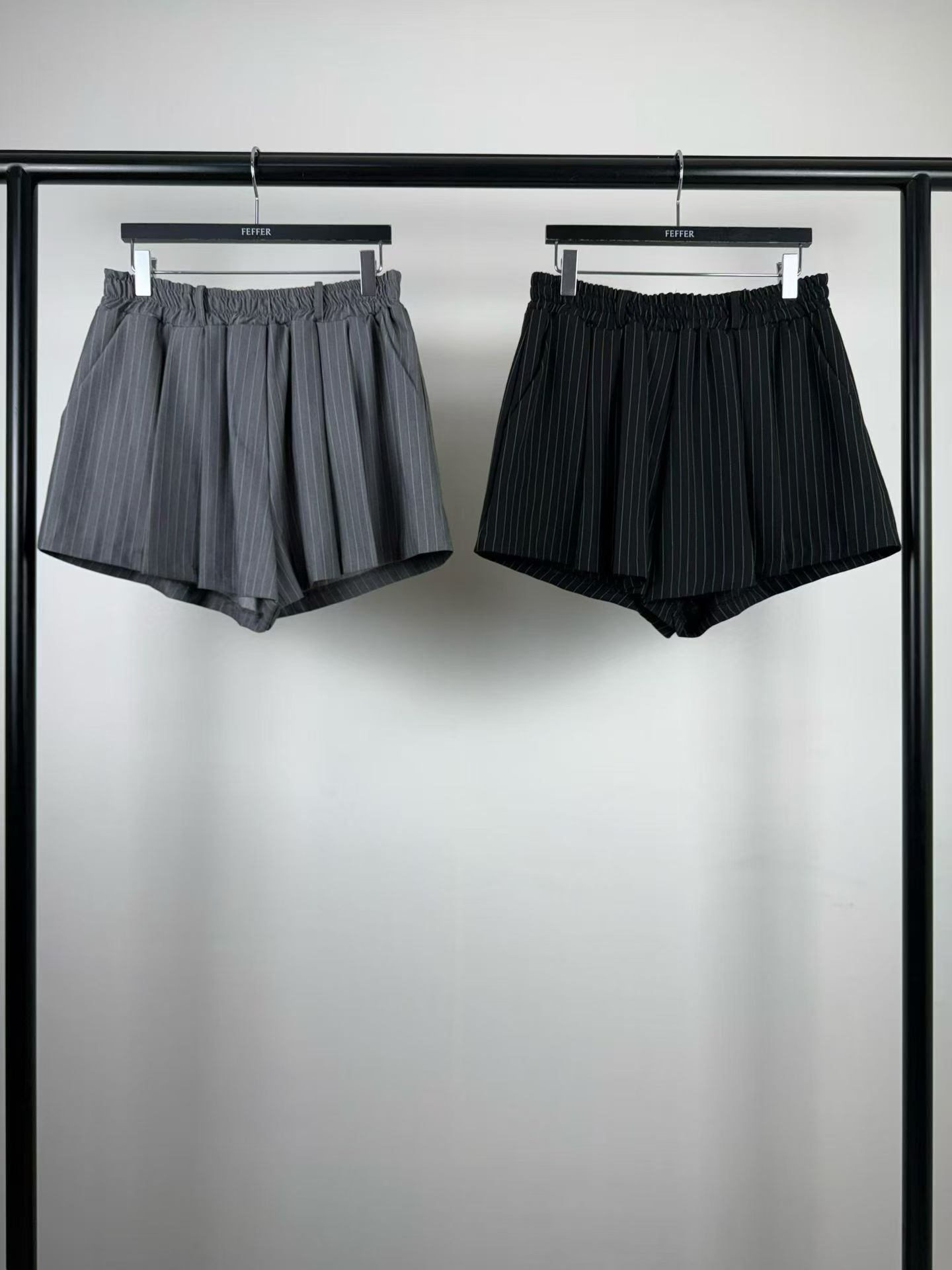 FF6003 直紋百褶短裙褲