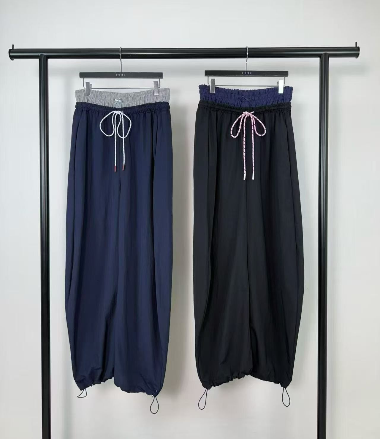 FF6004 撞色雙褲頭運動褲