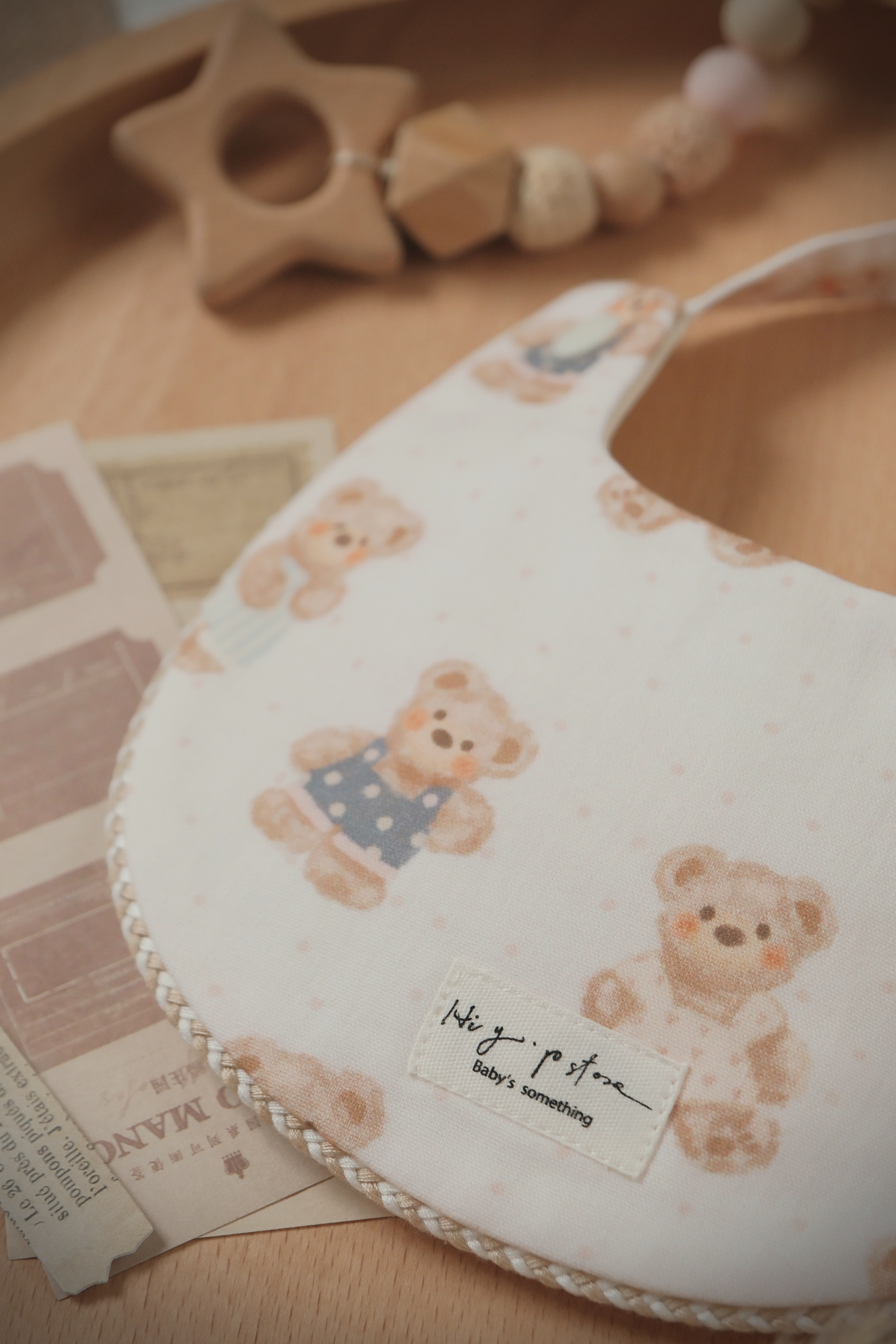 Hi Y.P store-手作圍兜-暖暖小熊