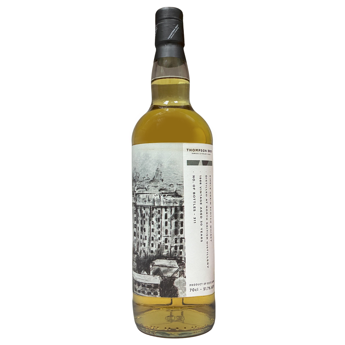 Thompson Bros. North British 1988 30 Years Old Single Grain Whisky 51.7%