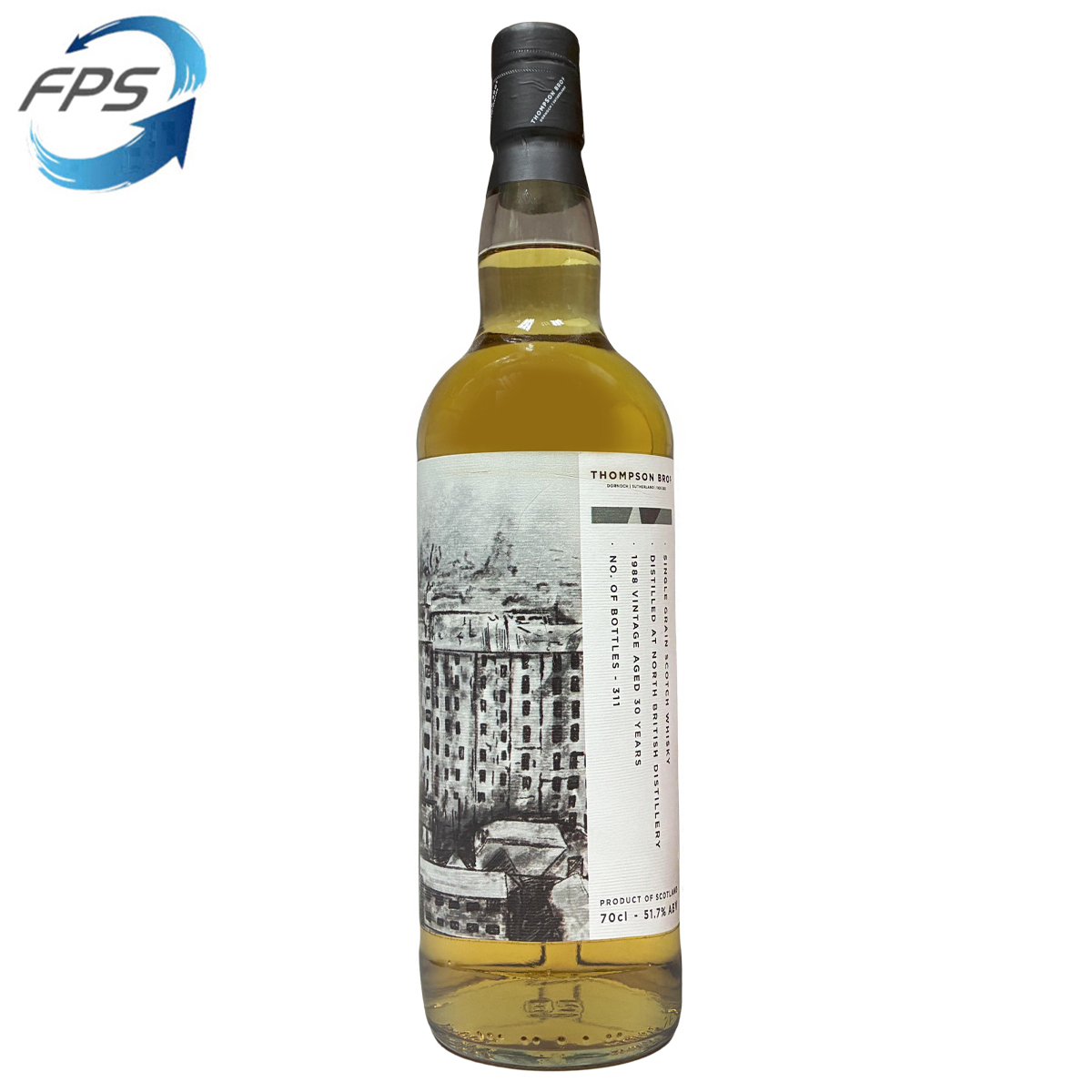 Thompson Bros. North British 1988 30 Years Old Single Grain Whisky 51.7%