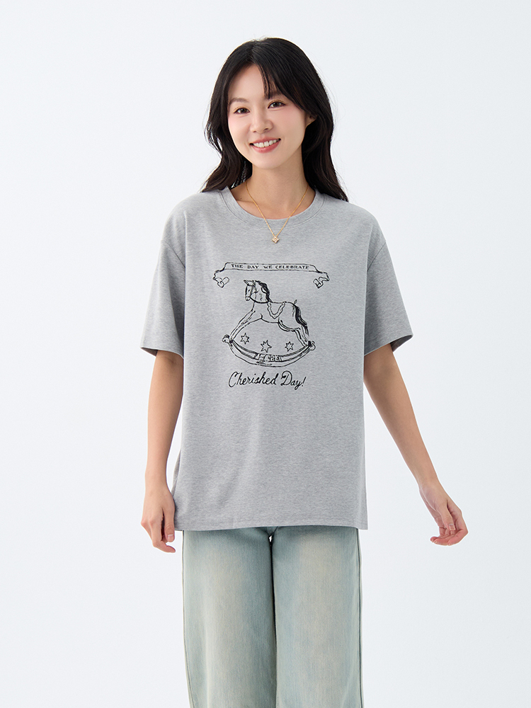 搖搖馬棉TEE(95%棉）