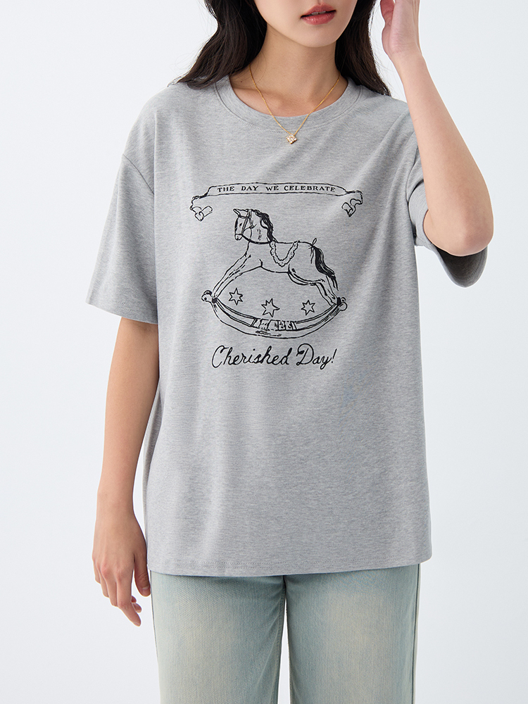 搖搖馬棉TEE(95%棉）