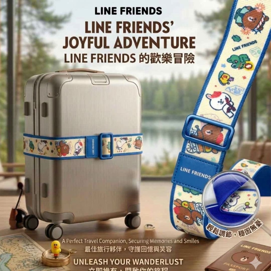 LINE FRIENDS | luggage straps