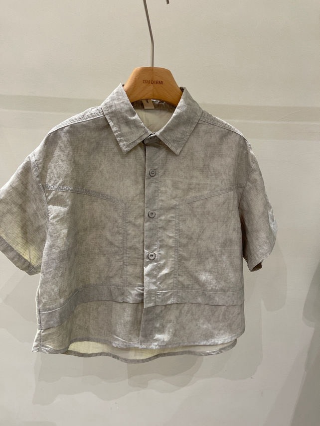 韓系簡約短袖襯衫