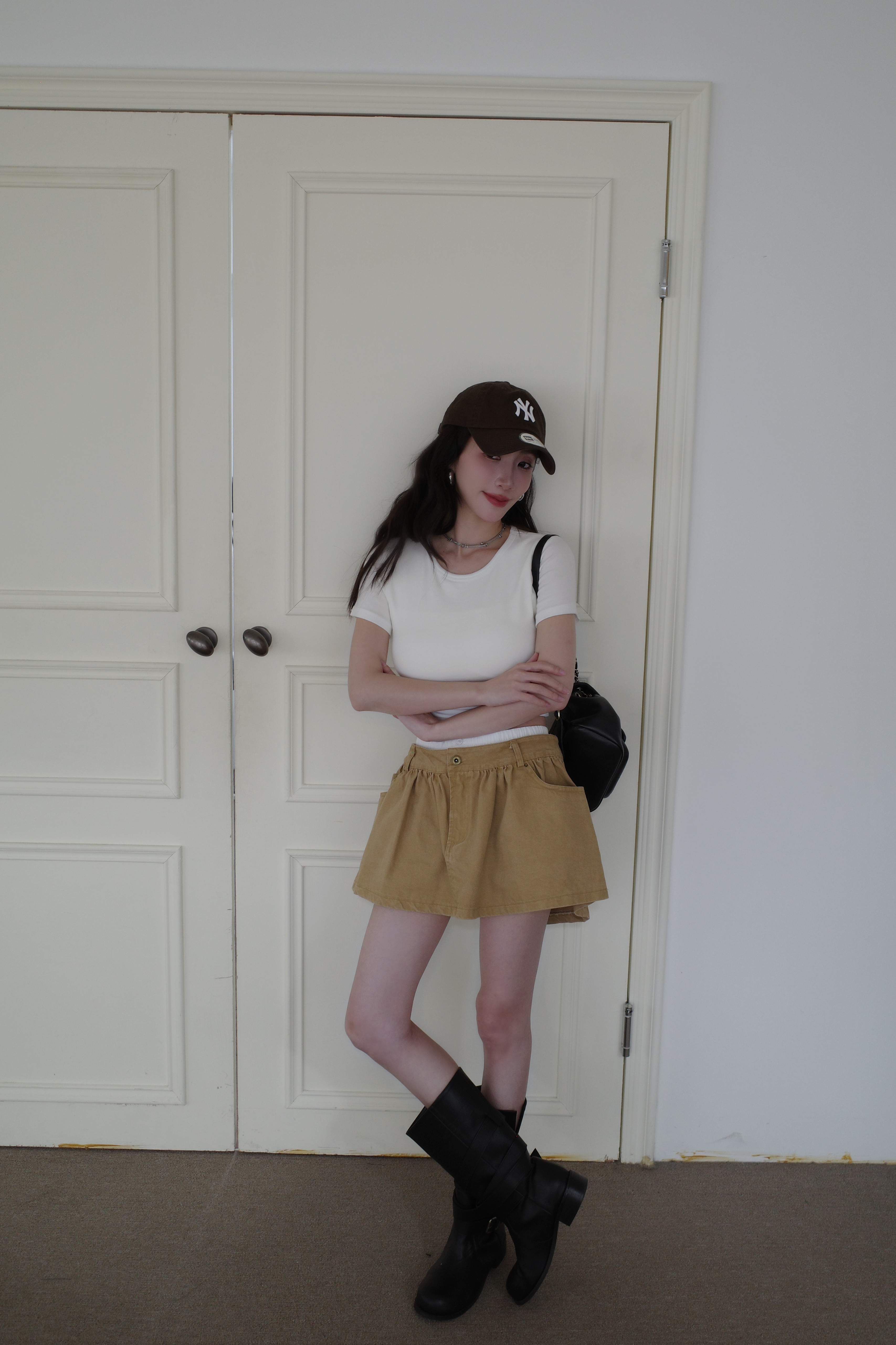 (預購)#AN50 圓領短版彈力bratop(白/黑/灰/淺卡)