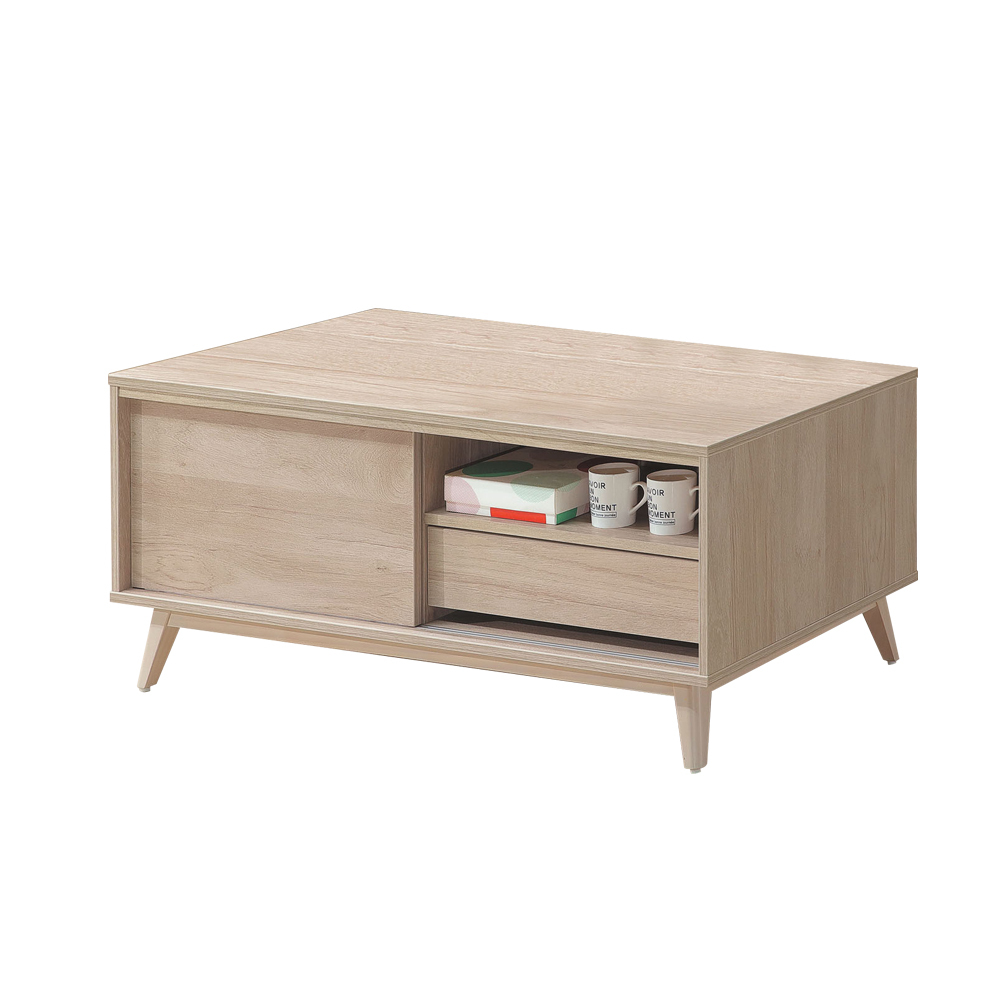 柏蒂家居-堤米4尺一門一抽收納大茶几