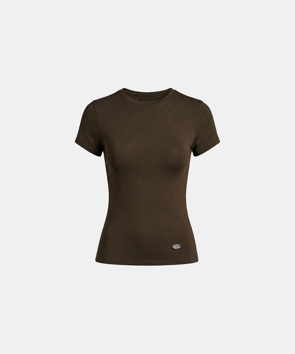 BADBLOOD 素棉短袖 T 恤 卡其棕 w-tee26-029