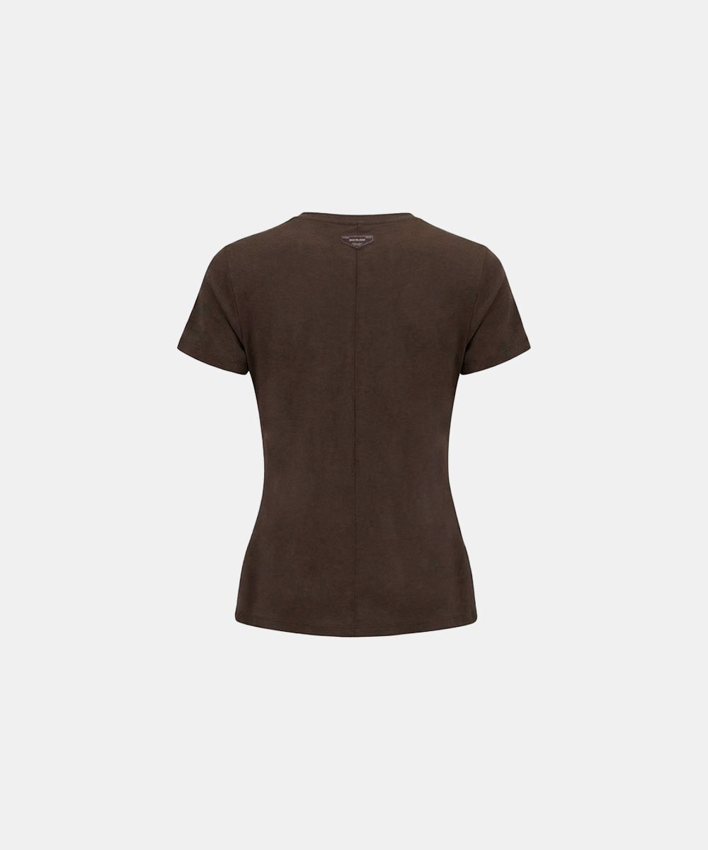 BADBLOOD 素棉短袖 T 恤 卡其棕 w-tee26-029