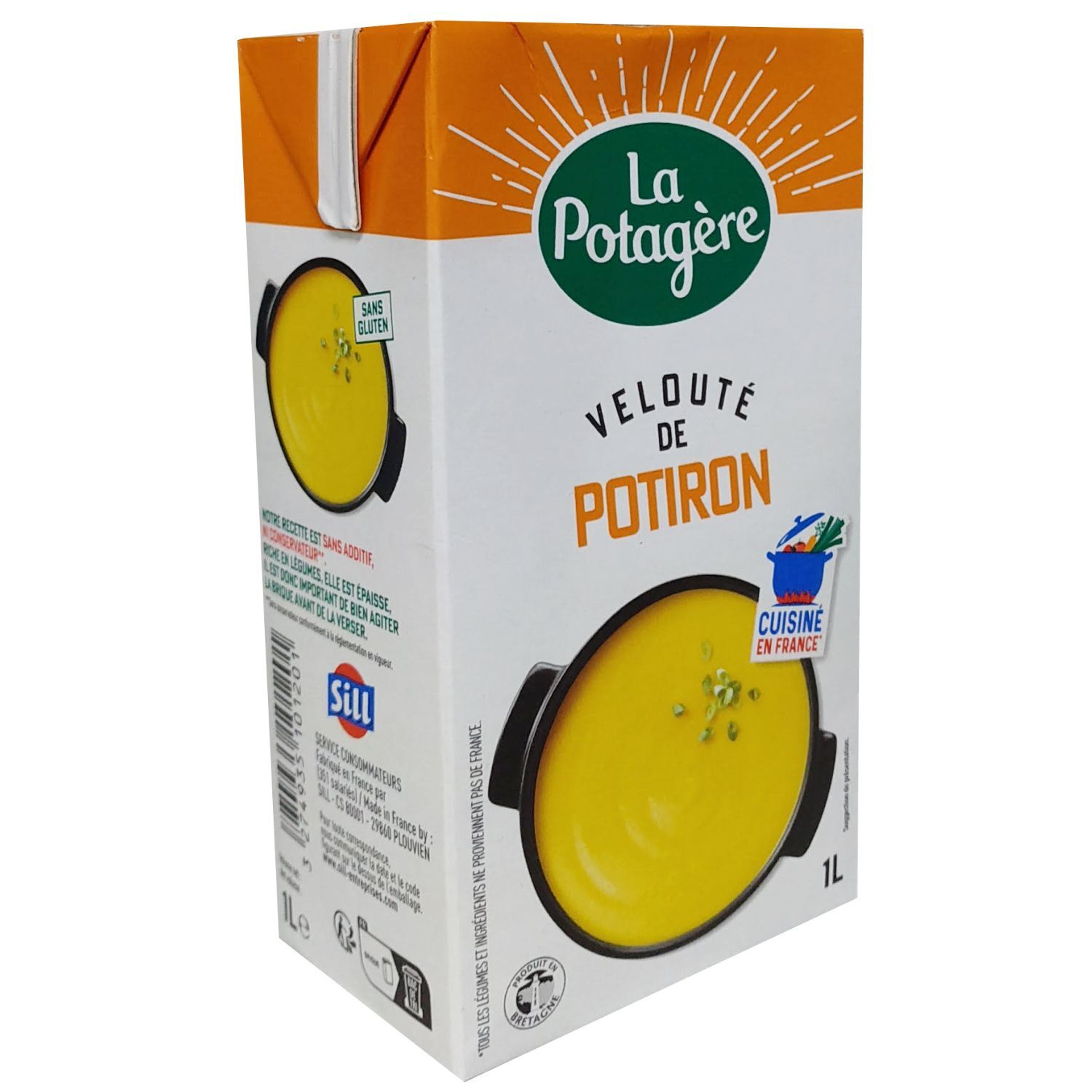 法國 La Potagère 田園南瓜忌廉湯 France La Potagère Pumpkin Creamy Soup 1公升/盒